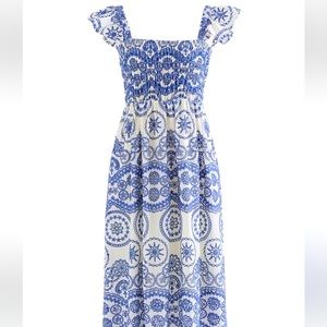 Chatham eyelet midi dress